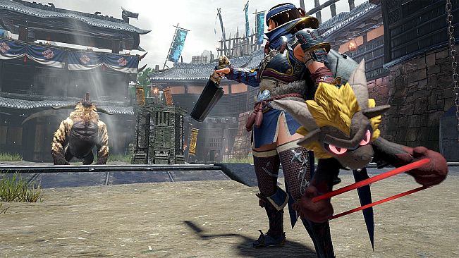 Monster Hunter Rise - "Stuffed Rajang" Hunter layered weapon (Bow)