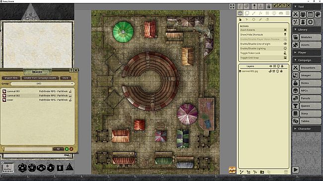 Fantasy Grounds - Pathfinder RPG - Pathfinder Flip-Mat - Carnival