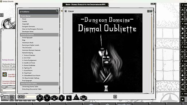 Fantasy Grounds - Dismal Oubliette for Shadowdark RPG
