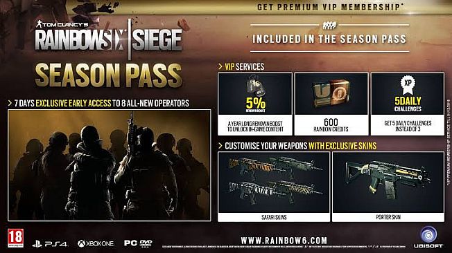 Tom Clancy's Rainbow Six Siege - Season Pass