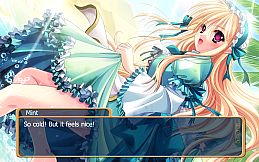 A dragon girl looks up at the endless sky