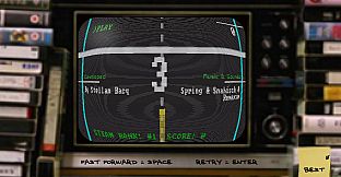 FIRST STEAM GAME VHS - COLOR RETRO RACER : MILES CHALLENGE