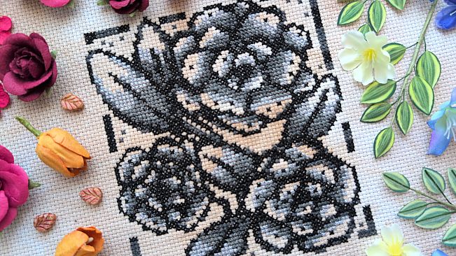 Aster Pebble and the Case of Bad Bureaucracy - Cross Stitch Zine