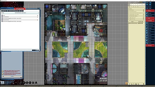 Fantasy Grounds - Starfinder RPG - Flip-Mat - Space Station