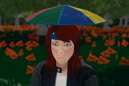 Hide and Seek - Rainbow Umbrella Hat