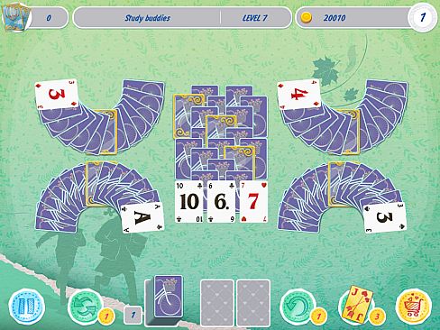 Solitaire Match 2 Cards. Valentine's Day