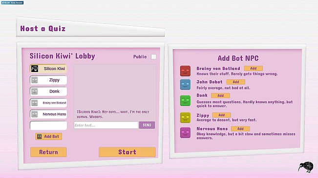 Robot Trivia Funtime