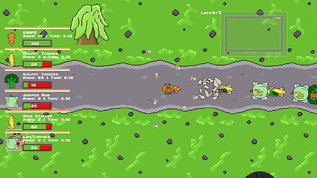 Veg out Crew 2D Racer