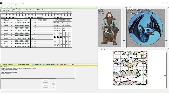 D100 Dungeon Computer Companion