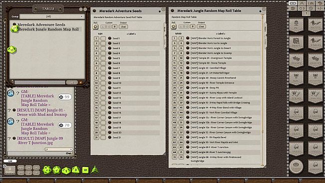 Fantasy Grounds - Meanders Map Pack: Meredark Jungle (Map Pack)