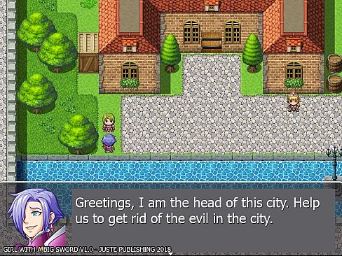 Girl with a big SWORD