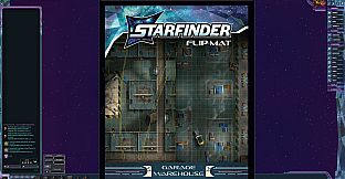 Fantasy Grounds - Starfinder 2 RPG - Flip-Mat: Garage Warehouse
