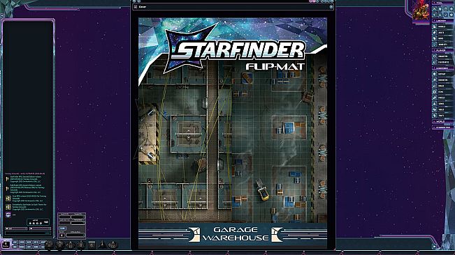 Fantasy Grounds - Starfinder 2 RPG - Flip-Mat: Garage Warehouse