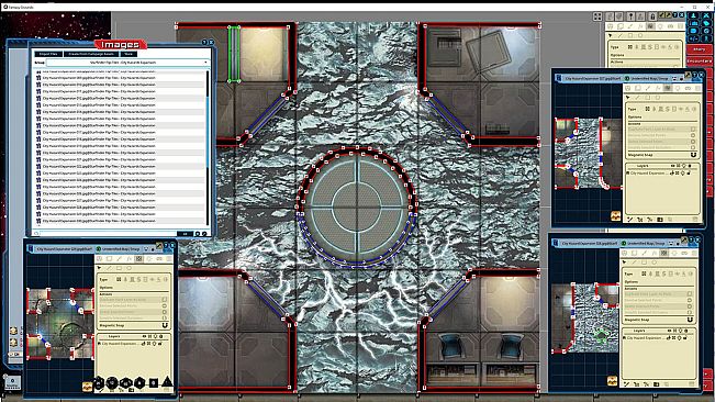 Fantasy Grounds - Starfinder Flip-Tiles - City Hazards Expansion