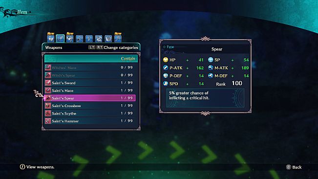 Dragon Star Varnir High Class All Characters Weapon Set