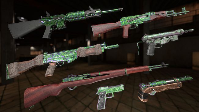 Strayed - Oil Slick Green Multi-Weapon Skin Pack
