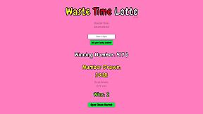 Waste Time Lotto