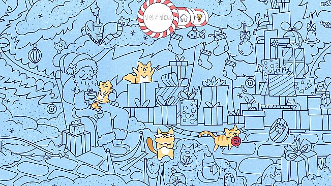 Cats Visiting Christmas Town