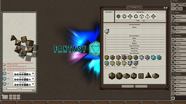 Fantasy Grounds - Wizard Wrought Dice Pack