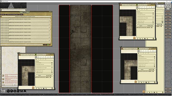 Fantasy Grounds - Pathfinder RPG - GameMastery Map Pack: Dungeon Corridors