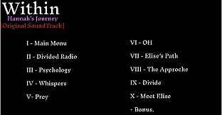 Within : Hannah's Journey Soundtrack