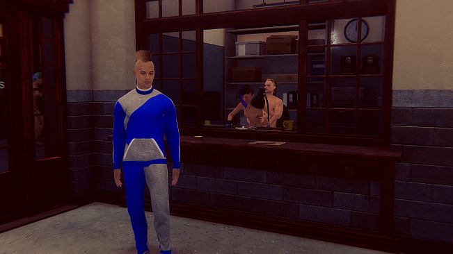 Cyberpunk men for Fuck in police