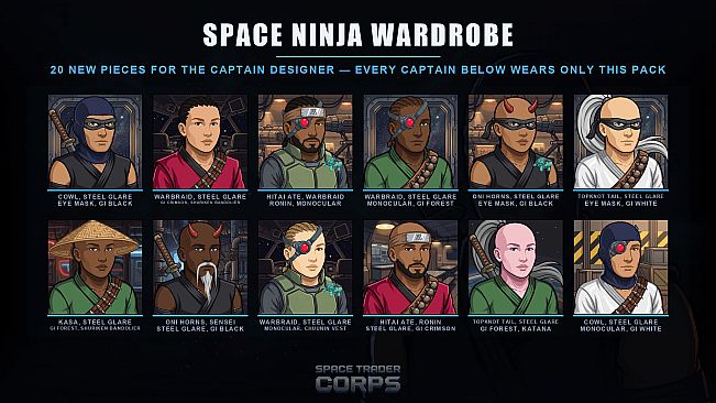 Space Trader Corps - Space Ninja Captains Garb
