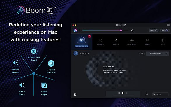 Boom 3D Mac: Volume Booster, Equalizer and 3D surround sound in games