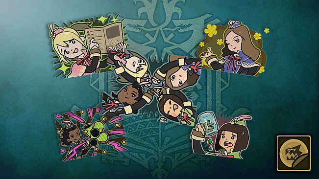 Monster Hunter: World - Sticker Set: Celestial Pursuit Girls