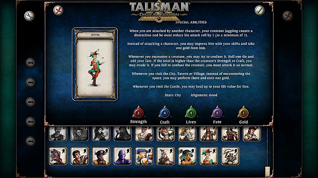 Talisman Character - Jester