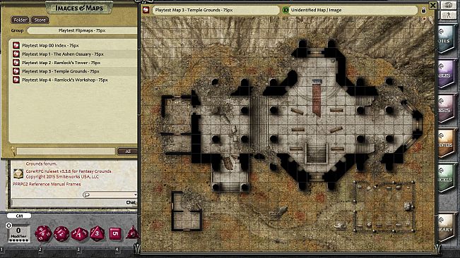 Fantasy Grounds - Pathfinder Playtest Map Pack (PFRPG)