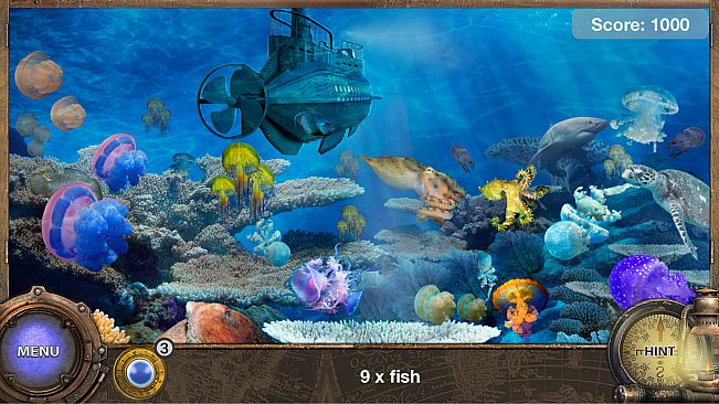 Hidden Object Adventure: Captain Nemo. Objets Cachés