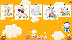 Cute animal jigsaw puzzle