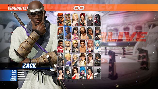 DOA6 Morphing Ninja Costume - Zack