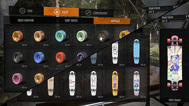 Longboard Skate Downhill Simulator