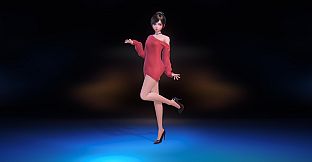 Angel Legion-DLC Off-Shoulder Sweater (Red)