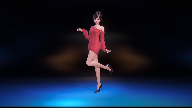 Angel Legion-DLC Off-Shoulder Sweater (Red)