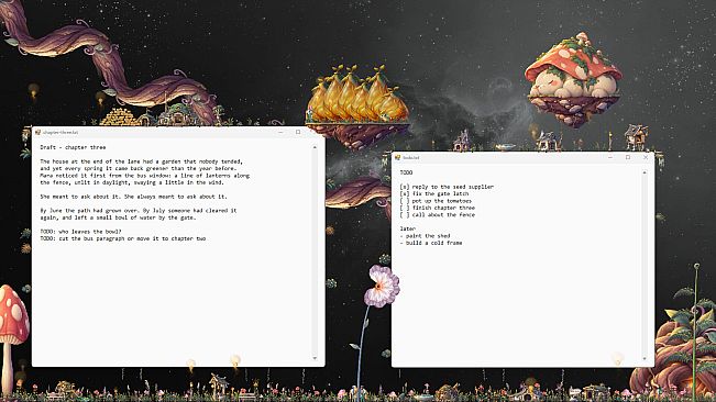 Marginalia: A Desktop Garden