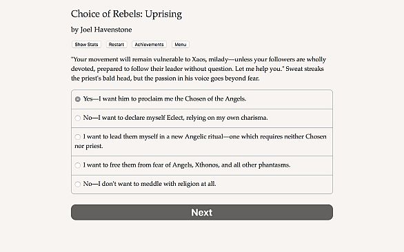 Choice of Rebels: Uprising