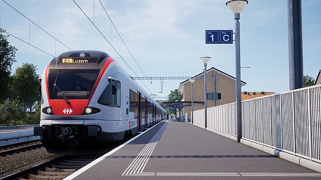 Train Sim World: S-Bahn Zentralschweiz: Luzern - Sursee Route Add-On - TSW2 & TSW3 compatible