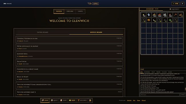 Glenwich Idle MMO