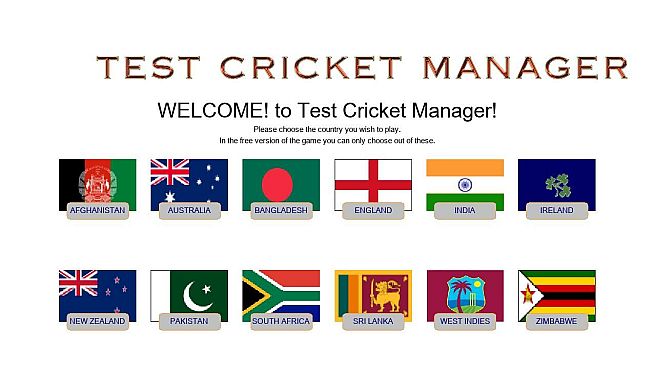 Test Cricket Manager
