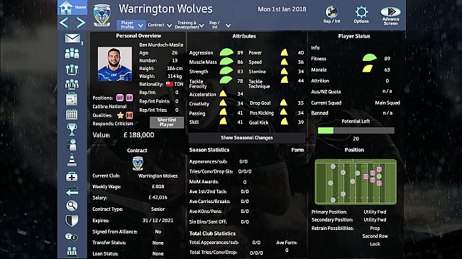 Rugby League Team Manager 2018 - Season 2018 Update