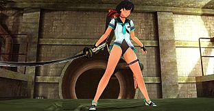 OneeChanbara ORIGIN - Exclusive Saki Costume: Saki's School Swimwear: MM Blue-Green
