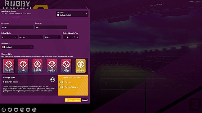 Rugby Union Team Manager 3