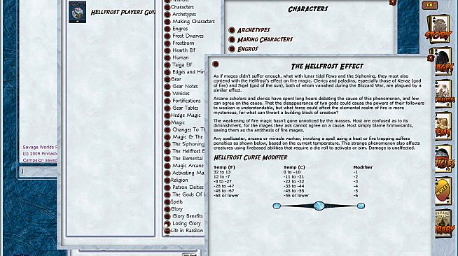 Fantasy Grounds - Savage Worlds: Hellfrost Player's Guide