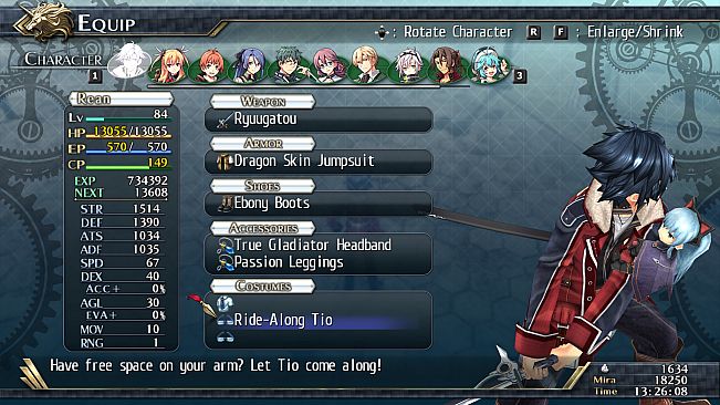 The Legend of Heroes: Trails of Cold Steel II - All Ride-Alongs