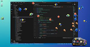 Screen Fish:Desk Water World