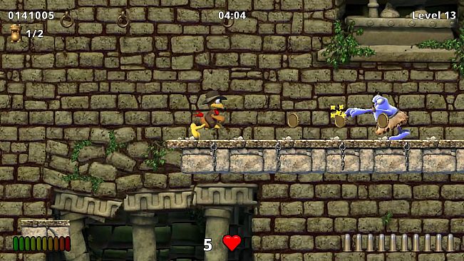 Crazy Chicken Jump 'n' Run Traps and Treasures