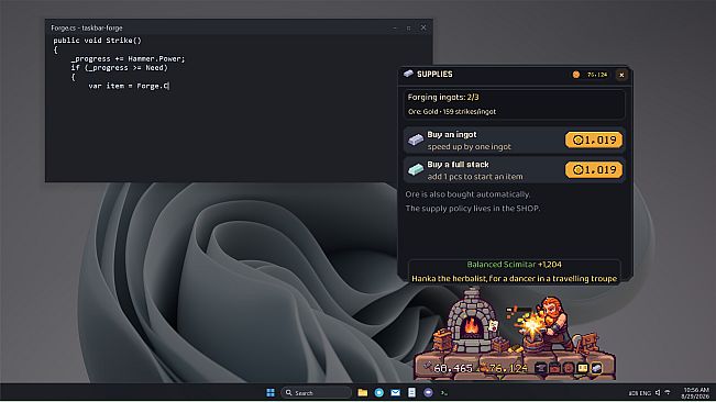My Desktop Dwarf: Taskbar Forge